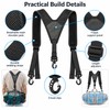 Y-Shaped Adjustable Tool Belt Suspenders for Men, Heavy Duty Work