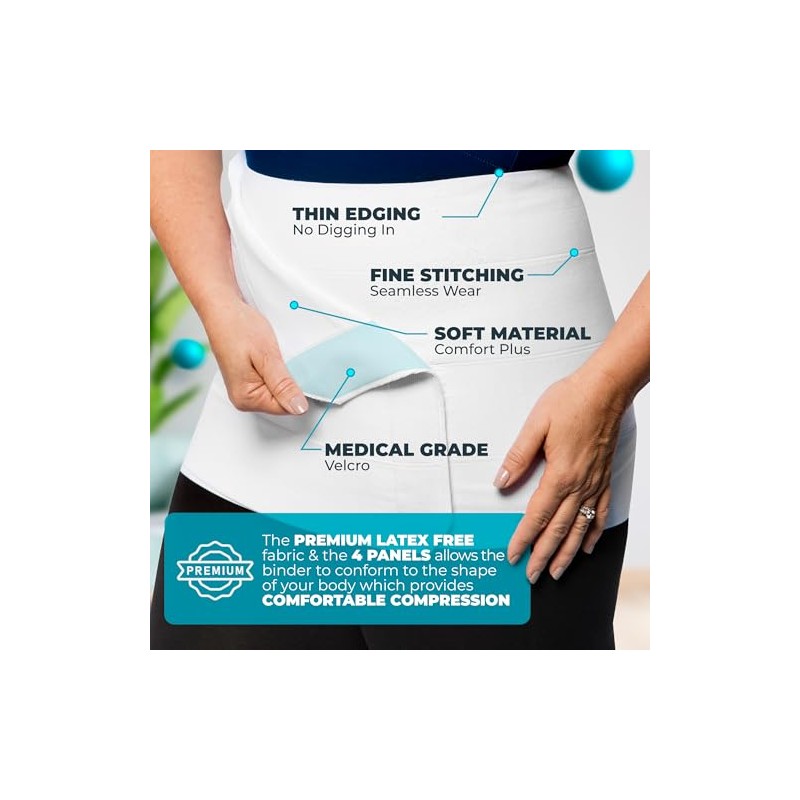 QORE LOGIQ Plus Size Abdominal Binder Post Surgery for larger