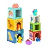 Tooky Toy Juego De Bloques Apilables Dinosaurios 12 Pz Nesting