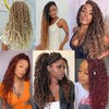 EFFGOCO 14 Inch Curl Goddess Faux Locs Crochet Hair for