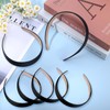 6 Pcs Haarreifen Damen Haarreif Schwarz Stoff Schwarz Damen Haarschmuck