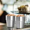Beasea Stainless Steel Insulated Cup, 10 oz Stackable Stainless Steel