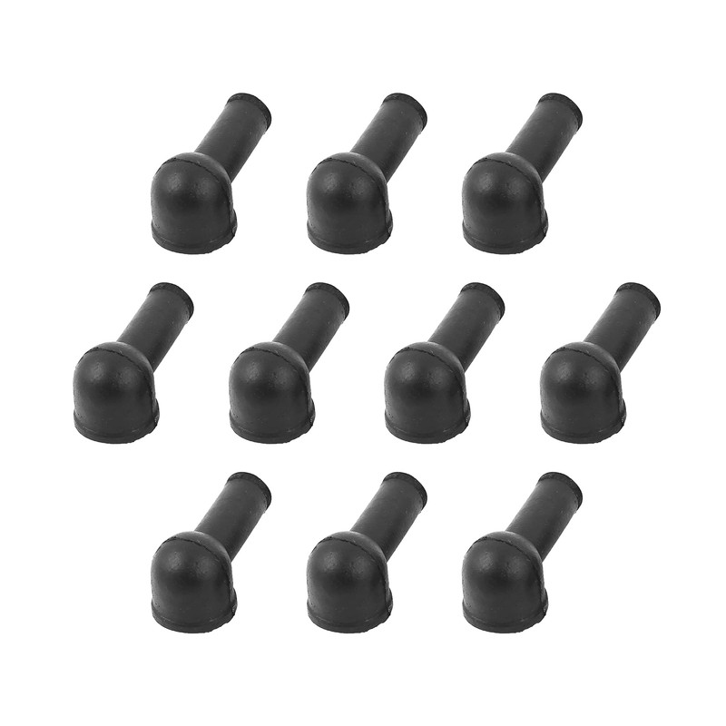 uxcell Terminal Insulating Covers 12mm x 8mm 10 Pcs Black