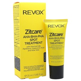 REVOX B77 ZITCARE AHA BHA PHA TRATAMIENTO LOCALIZADO CON NIACINAMIDA, PANTENOL, AH Y ALOE VERA 25MILILITROS