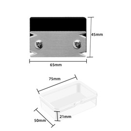 CLKE Veneer Edge Cutter, Edge Cutter for Woodworking, Edge Planer for Wood, Edge Cutter for Wood with 2 Replacement Blades for Wood, PVC, ABS (Acrylonitrile Butadiene Styrene), Black