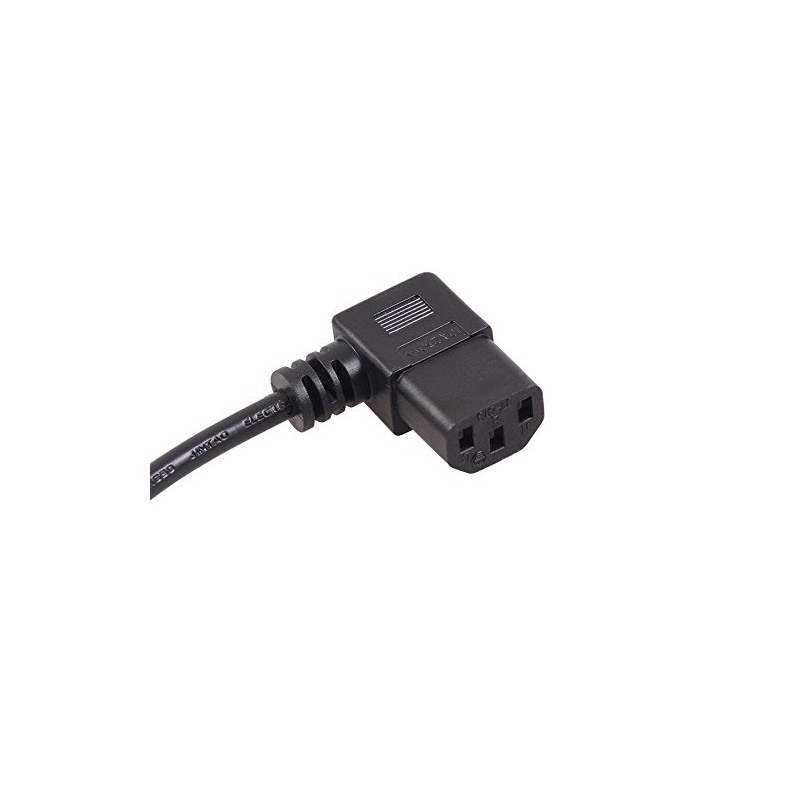 Maclean MCTV-804 Earthing Contact Angled to IEC Plug Left Angled