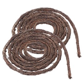 Temfmy Natural Grapevine Garland 15 Feet DIY Crafts Natural Grapevine Twig Wreaths Decor for Home Holiday Rustic Decor Wedding Garland Basket,2 pcs