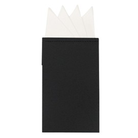 Mantieqingway Prefolded Pocket Squares for Men,Masculine Polyester Suit Handkerchiefs Pocket Hankies for Wedding Party (A White)