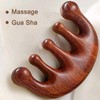FHALLYNN Wooden Scalp Massager Comb & Head Massage Tool, Scalp