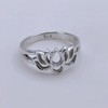 Lotusblütenring, 925 Sterling Silber Lotusring, handgemachter Lotusblütenschmuck, zierliches süßes Geschenk