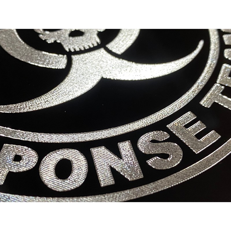 Zombie Response Team 2 Car Tag Diamond Etched on Black