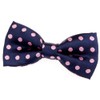 Retreez Men Classic Polka Dots Woven Microfiber Pre-tied Bow Tie