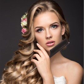 Minkissy Hair Teasing Brush 3 Pcs Rat Tail Comb Steel Pin Rat Tail Carbon Fiber Heat Resistant Teasing Combs Retractable Pintail Combs for Salon Hair Stylist White Black Red Hair Metal