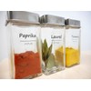 LALABEL Condiment Labels, Cafe Style Design, Spice, Herb Labels, 48