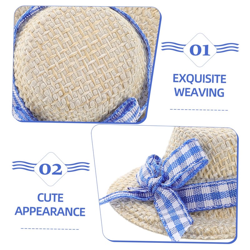 JOINPAYA 8pcs Mini Knit Mini Construction Hat Mini Hat Figure