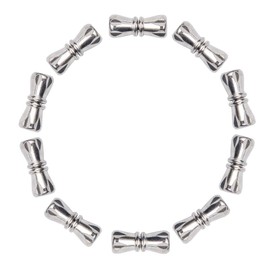 PH PandaHall 10 Sets 0.04in/1mm Small Stainless Steel Screw Clasps Necklace Clasp Column Clasp Connector Metal Jewelry Clasp for Bracelet Necklace Jewelry Making Findings