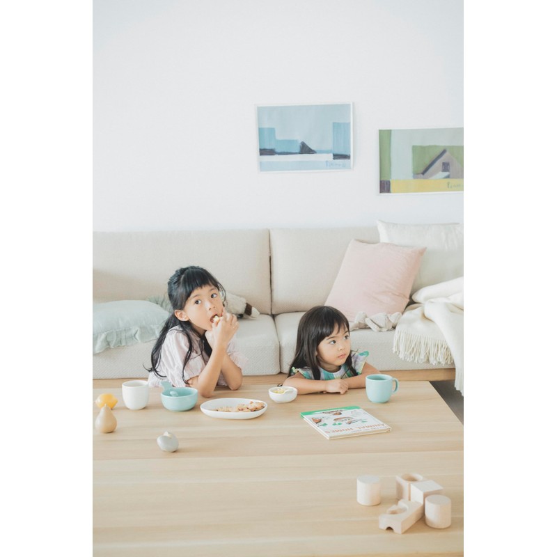 KINTO NEST Plate, White, 7.7 x 5.7 inches (195 x