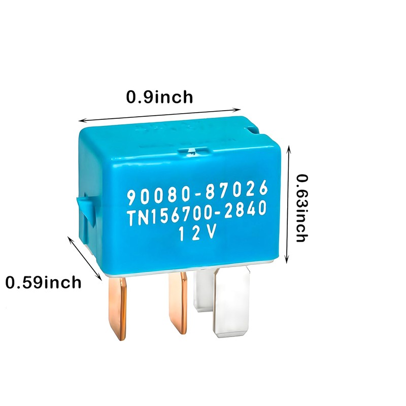 4-Pack 4-Pin AC Relay, Fits Toyota/Lexus, Part 90987-02027 90080-87026 90987-02028​​