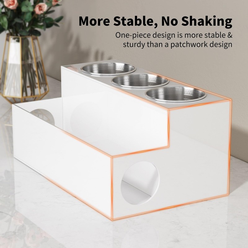 NIUBEE Acrylic Hair Styling Tool Organizer and Holder - Bathroom