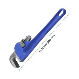 PINGEUI 2 PCS 14 Inch Straight Pipe Wrenches, Jaw Opening Adjustable Handle Plumbing Pipe Wrench for Plumbing, Mechanics, Auto Repair