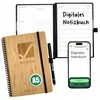 BAMBOOK Do-Book Bamboo Wood Hardcover A5 To-Do List with Monthly,