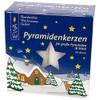 JEKA Pyramid Kerzen, Wachs,,, Wachs, weiß, 1.8 x 1.8 x