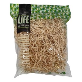 Quality Growers The Habitat Life - Natural Ribbon Cut Excelsior - for Birds, Hamsters, Gerbils, Rats & Other Small Mammals - Soft & Absorbent - Wood Fiber - Dye-Free & Safe - Medium - 1 Pack