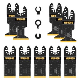 WUUOOD Titanium Oscillating Saw Blades,10PCS Universal Multitool Blades