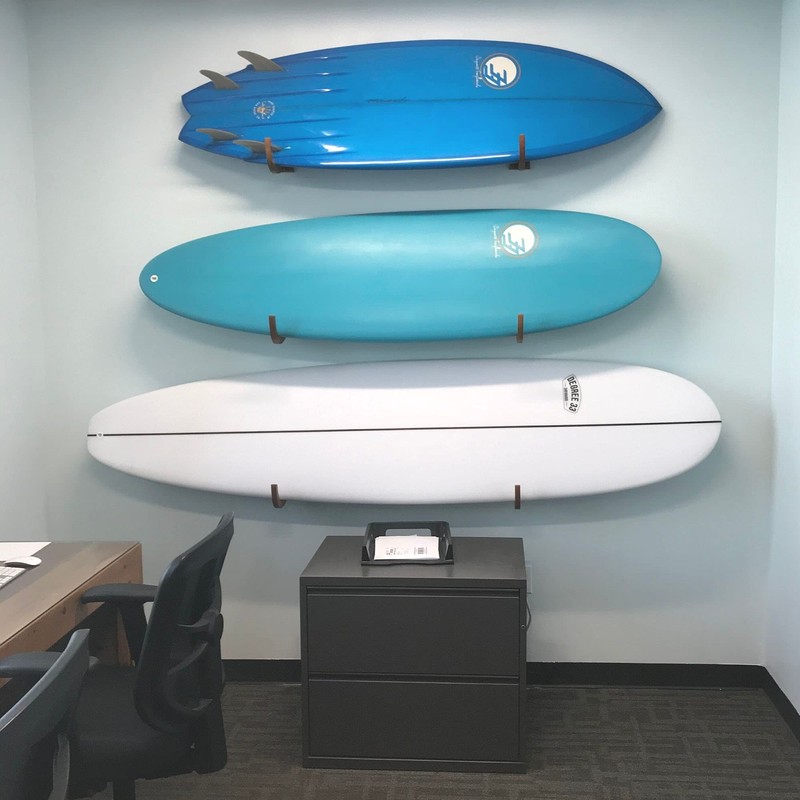 COR Surf Surfboard Wood Rack for Long Boards and Short