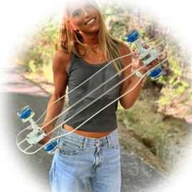 33" Skinny Ghost Boards. Easy to Ride for All Ages. This Board Makes it Easier to Carry and take with You. (Riptide)