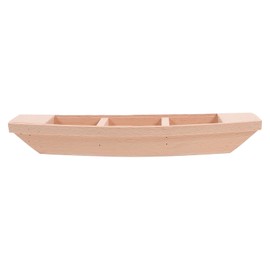 Wooden Boat Unfinished Wood Boat Canoe Craft Toy Boat Model for Kids Home Office Decoration DIY Project Painting Art