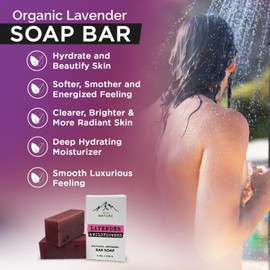 iHeart Lavender Lemongrass Soap Bar (2 Pack) – Deep Cleansing, & Soothing for Sensitive Skin – Infused with Shea Butter & Sea Salt for Luxurious Lather & Long Lasting Freshness