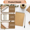 6 Pieces A6 Spiral Notepad, Small Spiral Notebook, Grid Diaries