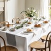 Fixwal White Tablecloth Rectangle 60 x 102 Inch, 2 Pack