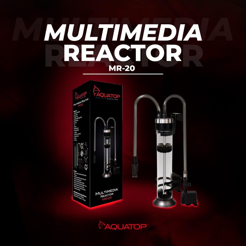 AQUATOP MR-20 Media Reactor – 95 GPH Up-Flow Filtration System