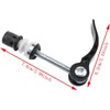 Black Bicycle Quick Release Clamp, 5.0mm x 2.36 inches,Folding Saddle
