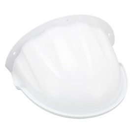 Escudo Protector de la Cubierta de la Cámara de Seguridad Exterior ABS, Ajuste Universal Duradero para la Lluvia para Cámaras Hemisféricas (WHITE)