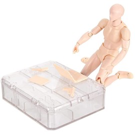 Drawing Model Drawing Doll Base Manga Male Drawing Mannequin Figure Model Model Drawing Model Doll 1/12 Prop with Stand Doll Type Base Art Material Practice (Male, Skin Color)