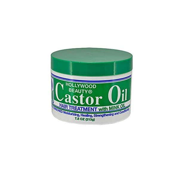 Hollywood Beauty Castor Oil Hair Treatment with Mink Oil, 7.5 Ounce