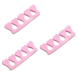 BIUDECO 120pcs Pink Foam Nail Toe Separators for Easy Manicure Durable Eva Finger Toe Separator Nail Art Tool for Salon Home Use