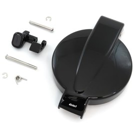 Gloss Black Gas Tank Cap & Latch Set - Fits Honda CB200 CL200 CL350 CL36​0 CL450 SL350K CB400F CB500 CB550K CB750K