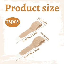 Eophmi Hammer Toe Straightener 12pcs Toes Splint Non-Slip Suitable for Wearing All Day Long Toe Straighteners for Bent Broken Crooked Overlapping Toes Soft and Comfortable