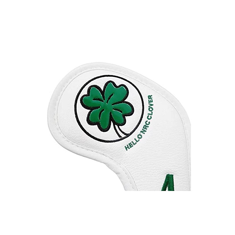 Golf Iron Covers Leather Embroidered Waterproof 4-9 AW PW SW