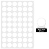 810 Pcs White Circle Dot Stickers, 15 Sheets 21mm/0.83inch Round