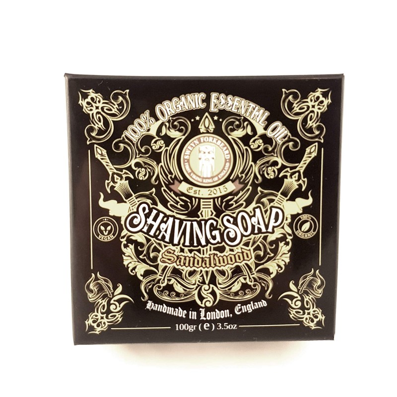 Shaving Soap Sandalwood Sweyn Forkbeard 100g - 100% Organic Premium