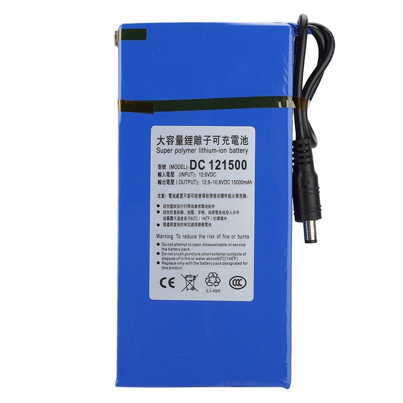 DC 121500 15000mAH Large Capacity Polymer Lithium Battery with Power