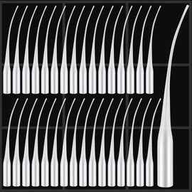 100 Pcs Plastic Glue Tips Glue Micro-Tips Applicator Tips Glue Tip Extender Precision Applicator for Crafting, Adhesive Dispensers, Lab Dispensing, Hobby