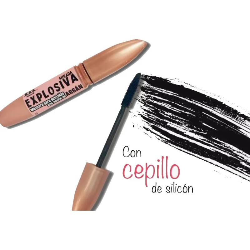 Mascara Rimel Mirada Explosiva Aceite De Argán Im Color Negro