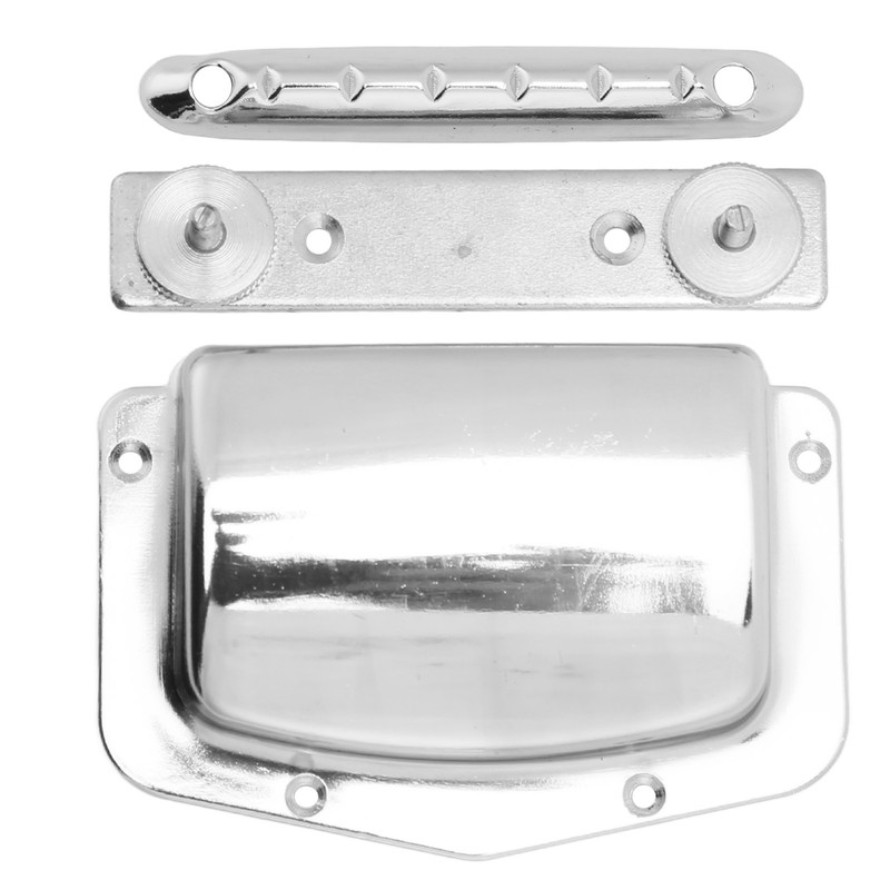 Guitar Bridge Cover Metal Shell Bridge Protector with Screw Stringed