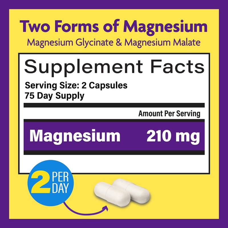 InnovixLabs Advanced Magnesium Capsules - 150 Ct, 210 mg -